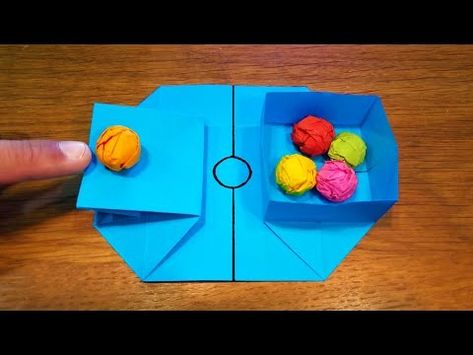 (4547) Easy Paper Mini Basketball Pop-It Toy - YouTube Mini Basketball, How To Fold, Pop It, Subscribe For More, Basketball