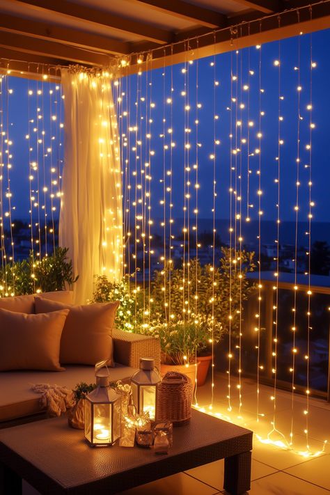 17 Easy Small Apartment Christmas Balcony Decor Ideas Christmas Lights On Apartment Balcony, Small Balcony Christmas Decor, Christmas Balcony Decor, Patio Christmas Decor, Simple Outdoor Christmas Decor, Small Apartment Christmas, Christmas Balcony, Winter Balcony, Small Balconies