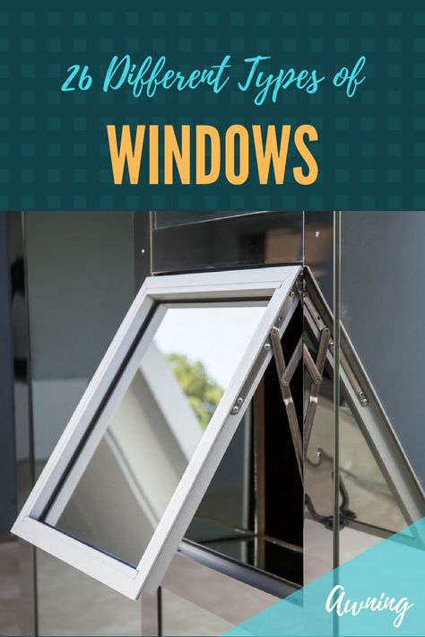 Awning type of window allows ventilation, it is hinged at the top and opens outwardly.  #windows #interiordesign  #home #homeimprovement #customwindows Ventilation Window Design, Different Types Of Windows, Aluminum Windows Design, Types Of Windows, Dirty Kitchen Design, Master Suite Remodel, Exterior Windows, Window Safety, Aluminum Awnings