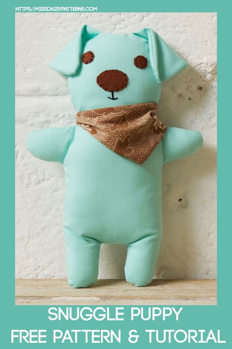 Dog Stuffie Sewing Pattern, Simple Plushie Sewing Patterns Free, Free Softie Sewing Patterns, Simple Stuffed Animals To Sew, Diy Dog Stuffed Animal, Snuggle Fabric Projects, Fleece Stuffed Animals Diy, Sewing Stuffed Animals Patterns Free Templates, Fleece Stuffed Animals