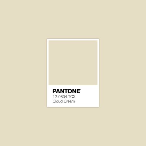 Pantone 12-0804 TCX Cloud Cream Pantone Tcx, Pantone Swatches, Pantone Palette, Color Pantone, Pantone Colour Palettes, Fall Color Palette, Color Inspo, Colour Board, Color Swatch