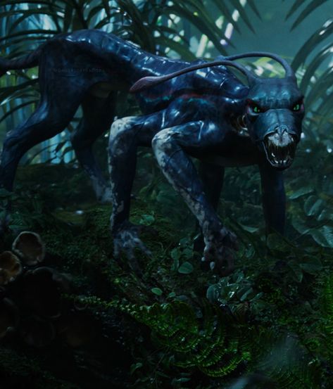 Viper Wolf (Nantang), from “Avatar: The Way of Water” (2022). Viper Wolf Avatar, Avatar Viperwolf, Wolf Avatar, Avatar Water, Avatar Drawing, Alien Animals, Avatar Animals, Avatar Dr, Avatar The Way Of Water