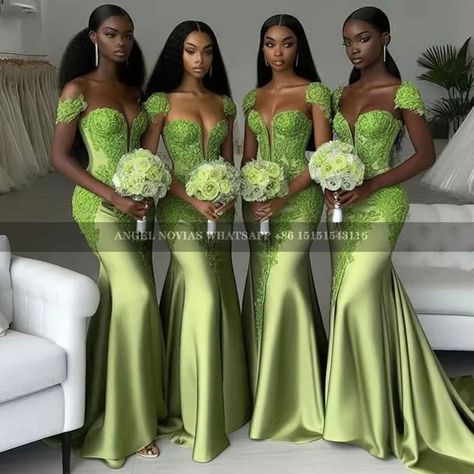 Long Mermaid Green Lace African Girls Bridesmaid Dresses Wedding Party Maid Of Honor Dress robe demoiselle d honneur femme - AliExpress Long Green Bridesmaid Dresses, Lime Green Bridesmaid Dresses, African Bridesmaids, Maid Of Honor Dress, Mermaid Long Bridesmaid Dresses, Mermaid Green, African Bridesmaid Dresses, Girls Bridesmaid Dresses, Green Wedding Dresses