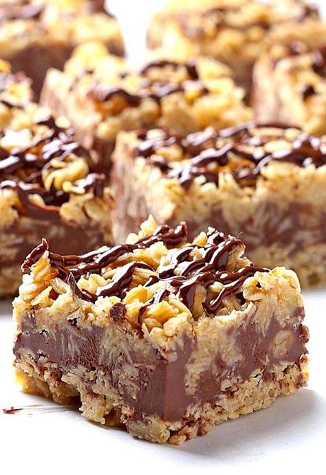 Easy Dessert Recipes No Bake, No Bake Chocolate Oatmeal Bars, Dessert Recipes No Bake, Recipes No Bake, Oatmeal Bars Recipes, Chocolate Oatmeal Bars, Easy No Bake Cookies, No Bake Oatmeal Bars, Chocolate Oatmeal Cookies