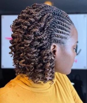 Ombre Twists, Dark And Light Hair, Short Curly Crochet Hair, Crochet Quotes, Twists Hairstyles, Twist Cornrows, Stylish Naija, Curly Crochet Hair Styles, African Hair Braiding Styles