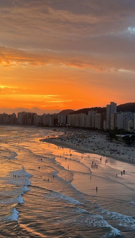 Sap Paulo, Sao Paulo Brazil Aesthetic, Sao Paulo Beach, Brazil Sao Paulo, Santos Brazil, Brazil Beaches, Sao Paolo, Beach Sunset Wallpaper, Brazil Travel