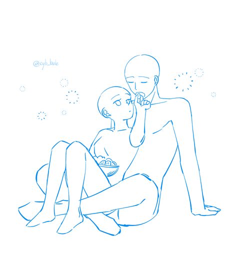 Couple Reference, Sketch Poses, Couple Poses Reference, Body Pose Drawing, 캐릭터 드로잉, Anime Couple, Figure Drawing Reference, Anime Drawings Tutorials, Art Base