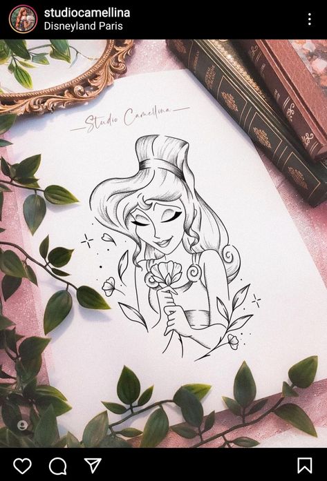 Megara Tattoo Ideas, Hercules And Meg Tattoo, Megara Tattoo Hercules, Hercules Muses Tattoo, Hercules Disney Tattoo, Disney Hercules Tattoo, Meg Tattoo, Meg Disney, Hercules Muses