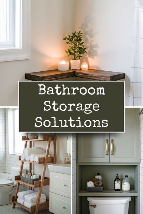 Transform your bathroom into a spa-like retreat with these inspiring storage ideas. Keep your essentials organized and create a serene space! #BathroomStorageIdeas #BathroomRemodelDesigns #BathroomStorageOrganization Small Bathroom Storage Solutions, Clever Bathroom Storage, Bathroom Storage Ideas, Bathroom Sink Storage, Bathroom Storage Solutions, Glass Cabinets Display, Bathroom Size, Bathroom Remodel Designs, Small Bathroom Storage