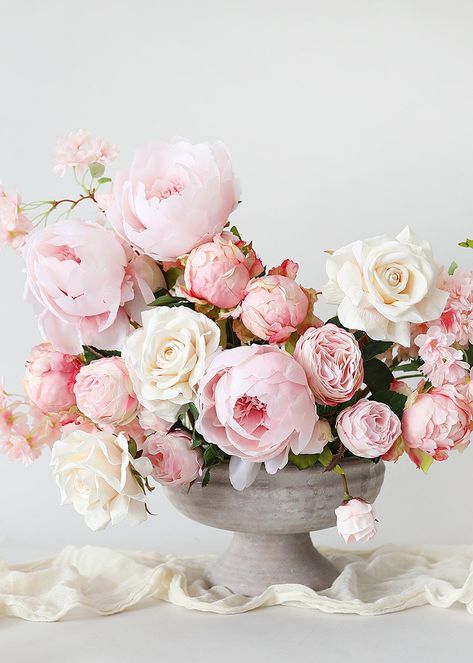 Pastel Pink Peony | Silk Wedding Flowers at Afloral.com