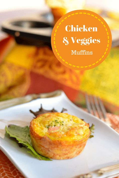 Easy & Yummy Chicken & Vegetables Muffin Recipe for Kids in Mar 2023 - OurFamilyWorld.com Daycare Recipes, Lunchbox Meals, Chicken Muffins, Vegetable Muffins, Breakfast Casserole With Biscuits, Veggie Muffins, Chicken Roast, Kids Vegetables, Recipe For Kids