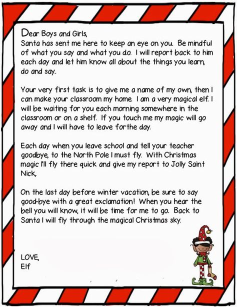 letter to go with Arrival Classroom Welcome Letter, Cheer Activities, Elf Classroom, Welcome Back Letter, Classroom Elf, Elf Mischief, Cactus Classroom, Elf Letter, Elf On The Shelf Arrival