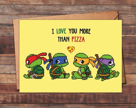 Gifts For Partner, Teenager Stocking Stuffers, Boyfriend Presents, Nerdy Valentines, Valentine Stuff, Tmnt Birthday, Ninja Turtle Birthday, Christmas Stockings Diy, Bf Gifts