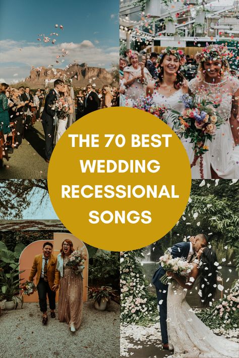 Recessional Wedding Songs Upbeat, Wedding Exit Songs, Wedding Recessional Songs, Wedding Recessional, Wedding Music Playlist, Processional Songs, Recessional Songs, Wedding Ceremony Songs, Wedding Processional