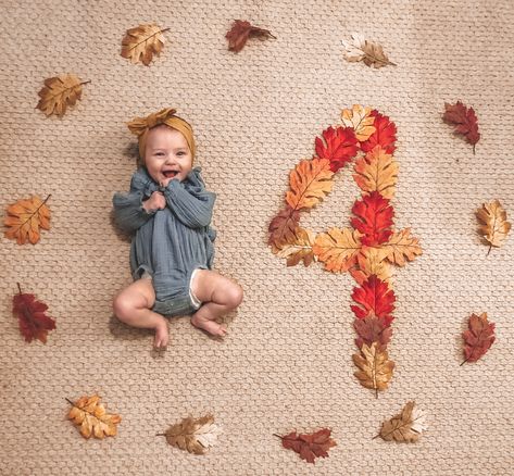 November Monthly Baby Photos, 4 Month Pictures, Baby Holiday Photos, Month Pictures, November Baby, Baby Milestones Pictures, Monthly Pictures, Monthly Baby Pictures, Baby Announcement Pictures