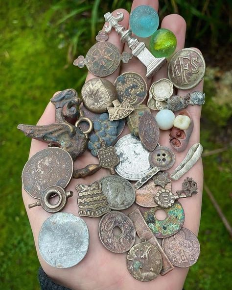 Goblin Treasure, Swamp Mermaid, Crow Party, Cosmo Sheldrake, Goblin Hoard, Beachcombing Finds, Metal Detecting Finds, Dremel Projects, Vulture Culture