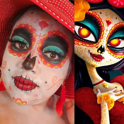 Book Of Life Costume La Muerte, Book Of Life Halloween Costume, La Muerte Book Of Life Makeup, The Book Of Life Costume, La Muerte Book Of Life Costume, Book Of Life Makeup, La Muerte Book Of Life, Surreal Party, Book Of Life Costume