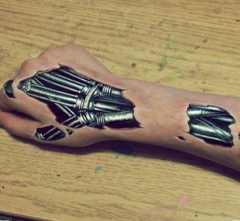 Terminator Arm Tattoo, Terminator Hand Tattoo, Biomechanical Tattoo Hand, Biomechanical Tattoo Arm, Robo Arm, Terminator Tattoo, Mechanical Tattoo, Biomech Tattoo, Tato 3d