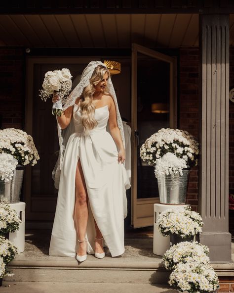 One of our brides, Zoe Bennett, looking absolutely gorgeous in her dress, Aspen by Maggie Sottero, on her perfect day! 😍 Zoe, thank you for letting us be a small part of your big day. Congratulations to you and your husband! ❤️ The Avenue 22 team wishes you both the best! #avenue22bridal #avenue22 #torontobrides #weddingdress #maggiesottero #maggiesotterobride Maggie Sottero Aspen, Wedding Dress Shop, Congratulations To You, Maggie Sottero, Wedding Dress Shopping, Bridal Wedding Dresses, Perfect Day, Aspen, Big Day