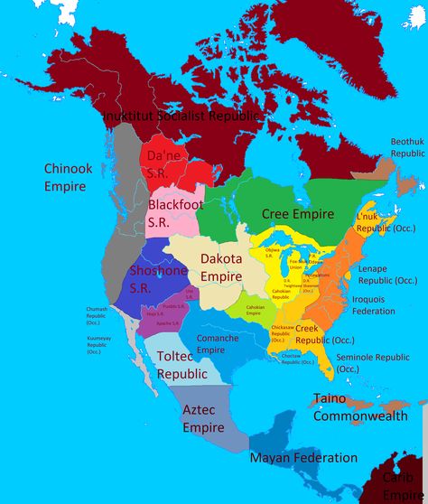 Alternate native American history Native American Map, American History Photos, Imaginary Maps, Native American Wisdom, American Indian History, History Notes, America Map, Indigenous Americans, Native American Peoples