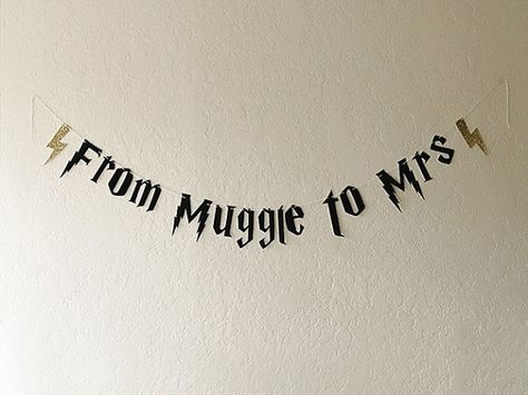 From Muggle To Mrs, Jan Nails, Muggle To Mrs, Harry Potter Bachelorette Party, Glitter Bachelorette, Glitter Bachelorette Party, Engagement Board, Harry Potter Bridal Shower, Bachelorette Party Games Drinking