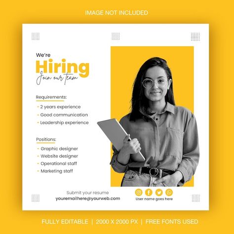 New Employee Social Media Post, Job Announcement Design, Instagram Introduction Post Ideas, Instagram Introduction Post, We Are Hiring Graphic Designer, Hiring Graphic Designer, Hiring Graphic, Introduction Post, Resume Ideas