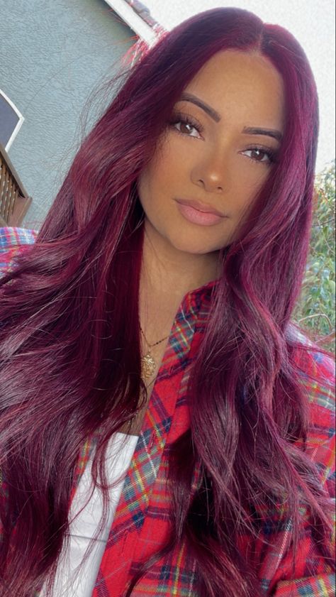 Casual Hairstyles For Long Hair, Long Auburn Hair, Hair Color Red Ombre, Red Violet Hair, Good Dye Young, Cherry Red Hair, Brown Hair Looks, Dark Red Hair, Casual Hairstyles