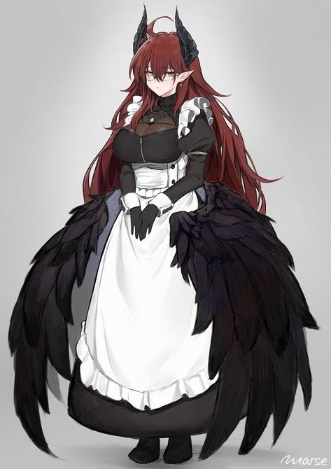 Persona Anime, Anime Maid, Dungeons And Dragons Characters, 판타지 아트, 영감을 주는 캐릭터, Female Character Design, Dnd Characters, An Anime, Fantasy Character Design