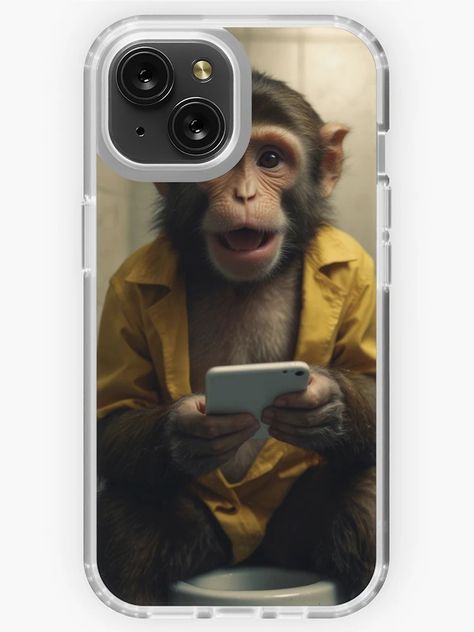 "Funny Monkey on Toilet with Smartphone" iPhone Case for Sale by vk09 | Redbubble Funny Monkey, Monkeys Funny, Iphone Case, Smartphone, Phone Case, Iphone Cases, Wallpapers, Phone Cases, Iphone