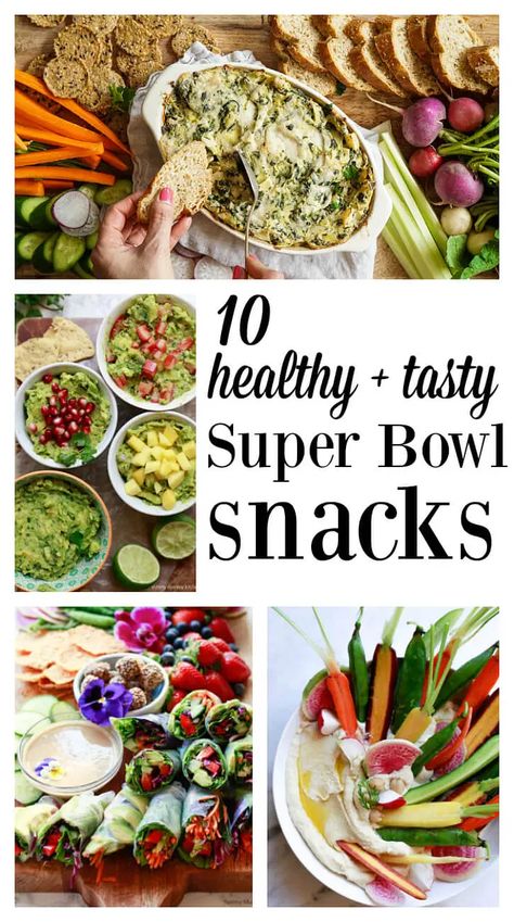 Healthy Superbowl Snacks Recipes Healthy Super Bowl, Super Healthy Snacks, Super Bowl Food Healthy, Healthy Superbowl, Super Bowl Snacks, Healthy Superbowl Snacks, Best New Recipes, Super Snacks, Bowl Party Food