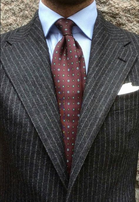 Morning Suit, Grey Pinstripe Suit, Suit Combinations, Der Gentleman, Flannel Suit, Look Formal, Smen, Dapper Gentleman, Mens Fashion Blog