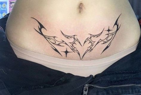 You know what's worse than having a messed up tattoo design on your skin forever? Getting called out about that epic fail online. Stomach Tattoos Succubus, Womb Tattoo Men, Hip Stomach Tattoos Women, Acubi Tattoo, Sucubus Tattoo Womb, Sucubus Tattoo Design, Sucubus Womb Tattoo, Succubus Tattoo Womb, Succubi Tattoo