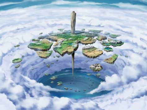 Flying Islands City In The Sky, Flying Island, Wallpaper Fantasy, Island Wallpaper, Fantasy World Map, Floating City, Rpg Map, Landscape Concept, Fantasy City