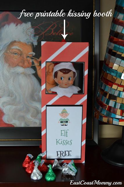 Elf Kissing Booth, Elf Printables Free, Kindness Elf, Printable Elf On The Shelf, Christmas Bingo Printable, Classroom Elf, Elf Stuff, Elf Surveillance, Drawer Ideas