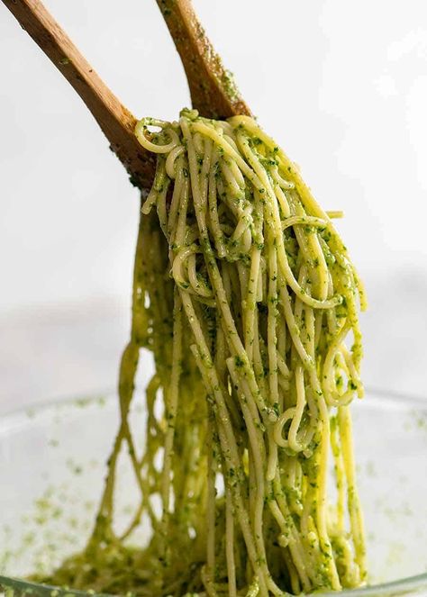 Best Pasta For Pesto, Recipe With Basil, Homemade Pesto Recipe, Basil Pesto Sauce, Ziti Pasta, Pasta Pesto, Pesto Pasta Recipes, Walnut Pesto, Recipetin Eats