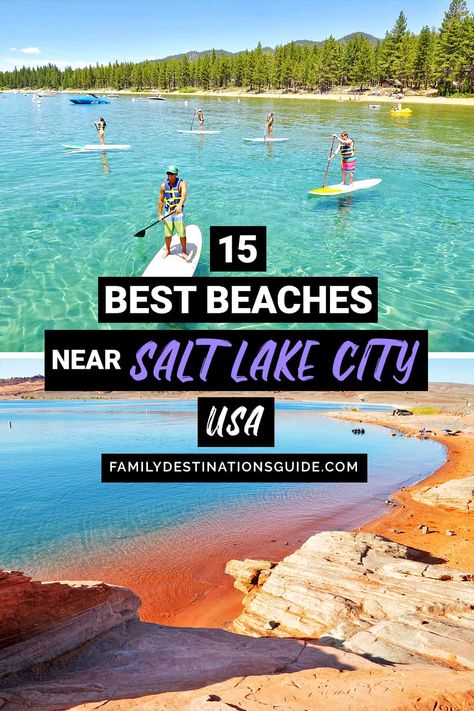 15 Best Beaches Near Salt Lake City, UT — The Closest Lake & Ocean Beach Spots Denver Trip, Utah Summer, Utah Camping, Slc Utah, Yellowstone Trip, Utah Vacation, Utah Adventures, Utah Road Trip, Best Campgrounds