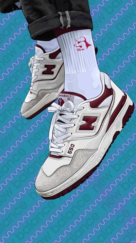 #NB #newbalance #sneaker #illustration #nike #jordan #550 #nb550 #ilustracion #dibujo #draw #calzado #wallpaper #zapas #art #fan #fanart Sneaker Illustration, Sneakers Poster, Nb 550, Personal Investigation, Sneaker Posters, Art Fan, Trippy Painting, Nike Jordan, New Balance