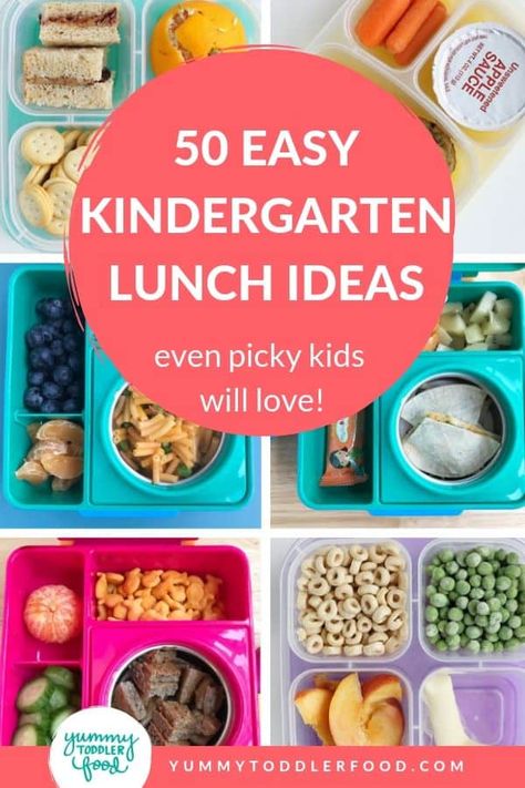 Kindergarten Lunch Ideas, Easy School Lunch Ideas, Kindergarten Lunch, Ideas For Kindergarten, Preschool Lunch, Easy School Lunches, Picky Kids, School Lunch Ideas, Healthy Lunches For Kids