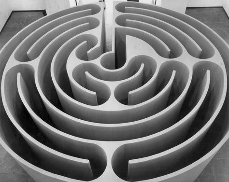 Robert Morris’s “Untitled (Labyrinth),” from 1974, when he was extending the possibilities of Minimalism and sculpture in general in a dizzying variety of ways. Michael Morris, Wild Is The Wind, Ad Reinhardt, Kansas City Art Institute, Robert Morris, Labyrinth Design, Free Logo Mockup, Work In New York, Create Words