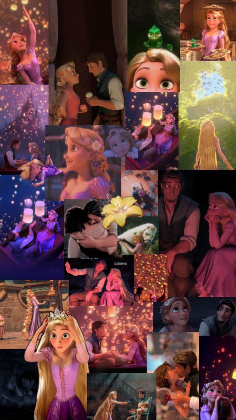 A rapunzel collage , for all the tangled lovers like myself 💛 Rapunzel Video, Tangled Wallpaper, Disney Movie Art, Disney Princess Rapunzel, Wallpaper Iphone Disney Princess, Disney Princess Artwork, Disney Princess Movies, Princess Wallpaper, Cute Disney Pictures