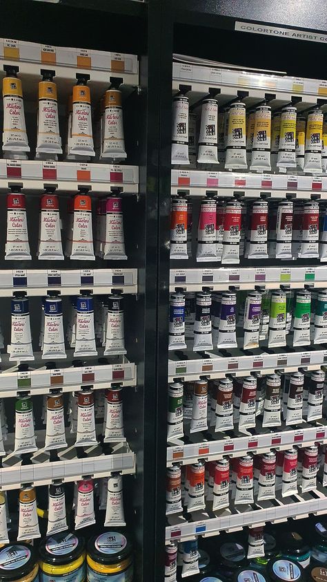 Art shop paints oil paint Art Supplies Gift, Sell House, July Images, Cute Stationary School Supplies, Art Studio Room, Art Painting Tools, Craft Room Design, Notes Art, Art Tools Drawing