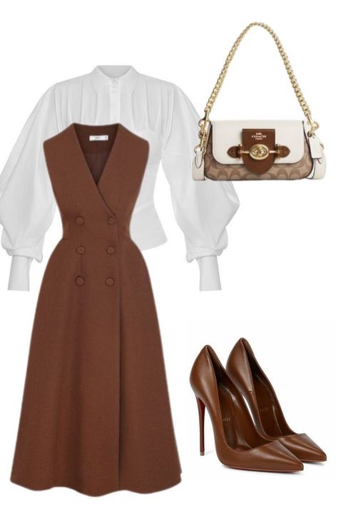 Office Outfits Polyvore, Classy Dinner Outfits For Women, Elegant Modest Outfits, Dress Church Outfit, Modest Work Outfits, Classic Couture, Stile Hijab, Modesty Outfits, Usa Women