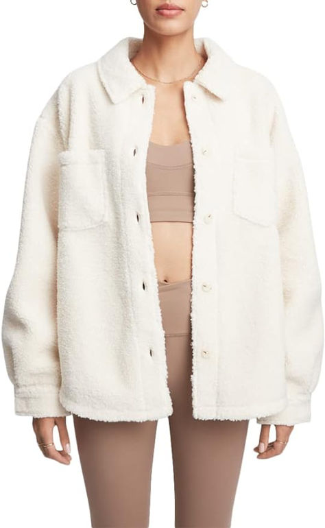 Bandier Women's Sincerely Jules X Aspen Sherpa Long Coat Jacket, Sincerely Jules, Sherpa Jacket, Style Mistakes, Winter Coats Jackets, Jacket Design, Jacket Sale, Aspen, Jacket Outfits