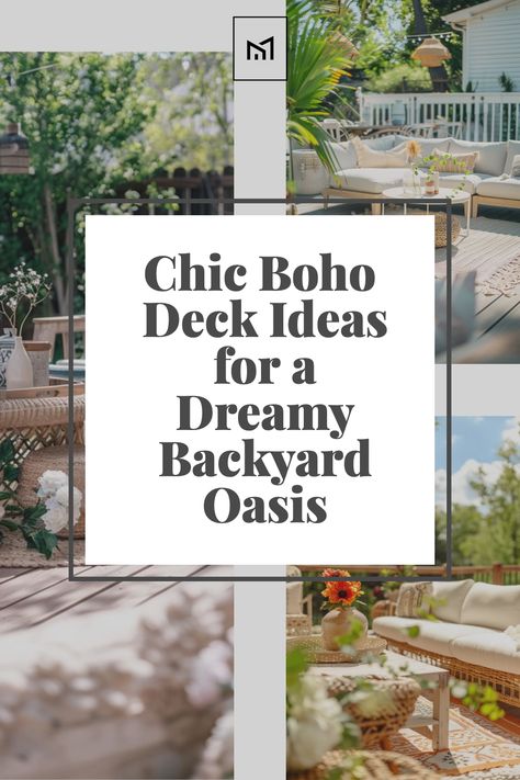 Transform your deck into a stylish boho retreat with these chic ideas. Layer colorful rugs and floor cushions for relaxed seating, hang macramé planters or tapestries for texture, and incorporate eclectic accessories like lanterns, poufs, and rattan furniture for a whimsical vibe. Bohemian Outdoor Furniture, Eclectic Accessories, Dreamy Backyard, Boho Deck, Colorful Boho Rugs, Bohemian Patio, Bohemian Outdoor, Stylish Outdoor Furniture, Macrame Planter