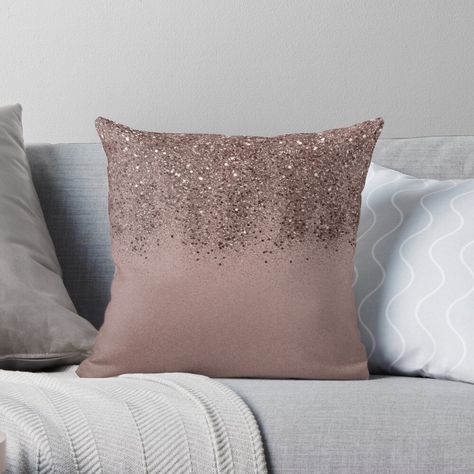 Rose Gold Pillow, Rose Gold Room Decor, Rose Gold Rooms, Rose Gold Bedroom, Princess Room Decor, Gold Room Decor, Gold Room, Gold Rooms, Silver Christmas Decorations