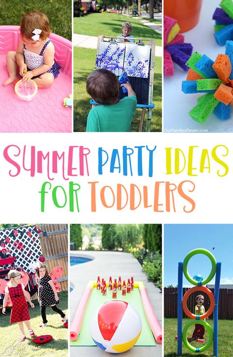 Entertain your little ones with these Summer Party Games For Toddlers! Perfect for toddler birthday parties, end of school parties and family reunions. Party Games For Toddlers, Toddler Party Games, Summer Party Games, Summer Party Ideas, Outdoor Party Games, Backyard Birthday Parties, Toddler Outdoor, Birthday Party Games For Kids, Outdoors Birthday Party