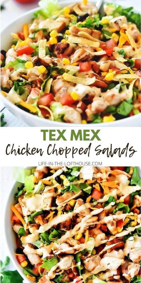 Chicken Chopped Salad, Salad Pasta, Best Salad Recipes, Grilled Chicken Salad, Salad Recipes For Dinner, Health Dinner, Thanksgiving Food, Health Dinner Recipes, Food Heaven