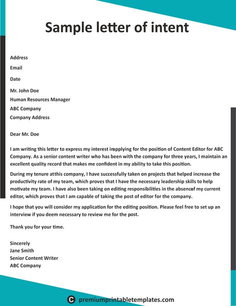 Letter of intent is basically the declaration of the intention of a person or a writer. It summarizes the main points of a proposed deal and outlines the terms and conditions of the deal. https://nationalgriefawarenessday.com/4916/letter-of-intent-graduate-school Sample Proposal Letter, Application Letter For Teacher, Letter Writing Format, Personal Reference Letter, Job Application Cover Letter, Resume Cover Letter Examples, Motivational Letter, Business Letter Format, Job Letter