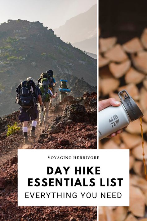 Here is the ultimate hiking packing list to help you prepare for a day hike! Hiking First Aid Kit, Hiking Packing, Summer Packing List, Hiking Packing List, Road Trip Checklist, Travel Packing Outfits, Summer Packing Lists, Small Rucksack, Hiking Summer