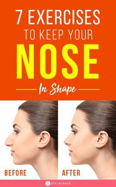 7 Unbelievable Exercises That Will Help Keep Your Nose In Shape: The nose, being the focal point of our face, seems so important. It immediately catches people’s attention.There are so many ways to make that nose look perfect. You can use makeup, or take the more complicated route of plastic surgery. You can also do these easy exercises regularly to attain the perfectly shaped nose. #Health #Wellness #Exercises #Nose Nose Types, Nose Reshaping, Perfect Nose, Small Nose, Easy Exercises, Rosy Lips, Nose Shapes, Face Exercises, Facial Exercises